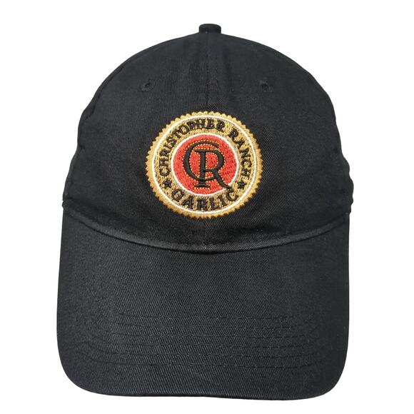 Christopher Ranch Garlic Slideback Baseball Cap Black One Size Embroidered AMC - Picture 1 of 10